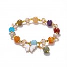 Women Girls Glass Beads Bracelet Butterfly Shape Pendant Ladies Elegant Charm Model A4 Women Girls Glass Beads Bracelet Butterfly Shape Pendant Ladies Elegant Charm Model A4