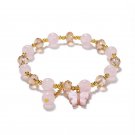 Women Girls Glass Beads Bracelet Butterfly Shape Pendant Ladies Elegant Charm Model A3