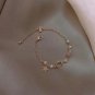 Fashion Double Layered Crystal Pearl Splicing Beaded Bracelets for Women Ethnic Model Grey