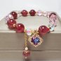 Natural Strawberry Crystal Bracelets Women's Fashion High End Light Luxury Love Model Pink