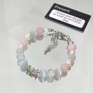 Crystal Butterfly Pendant Elastic Bracelet Colorful Glass Beads Bracelet For Model A5 Crystal Butterfly Pendant Elastic Bracelet Colorful Glass Beads Bracelet For Model A5