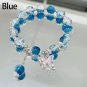 Bracelet Strand Beads Natural Cat Eye Butterfly Bracelet Charm Exquisite Model Green