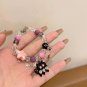 New Black Cat Heart Rhinestone Pentagram Star Beads Bracelet For Women Model Type 11