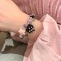 New Black Cat Heart Rhinestone Pentagram Star Beads Bracelet For Women Model Type 6