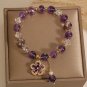 Natural Purple Crystal Bead Bracelet For Women Handmade Bangle With Nice Model pearl
