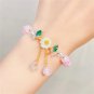 Elegant Fashion Flower Crystal Beaded Bracelets For Women Charm Shell Daisy Model BR22Y06613