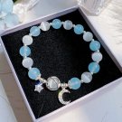 Butterfly Star Moon Flower Pendant Glazed Bracelet Jewelry Gift Beauty Model BLUE MOON