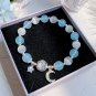 Butterfly Star Moon Flower Pendant Glazed Bracelet Jewelry Gift Beauty Model BLUE MOON