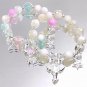 Beautiful Fairy Wand Stat Fish Tail Charm Burst Flower Crystal/Cracked Crystal Model Pink