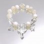 Beautiful Fairy Wand Stat Fish Tail Charm Burst Flower Crystal/Cracked Crystal Model Pink