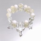 Beautiful Fairy Wand Stat Fish Tail Charm Burst Flower Crystal/Cracked Crystal Model Yellow