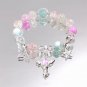 Beautiful Fairy Wand Stat Fish Tail Charm Burst Flower Crystal/Cracked Crystal Model Purple