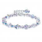 Transparent Square Crystal Bracelet Adjustable Bangle Women Party Jewelry Girl Model B8mm