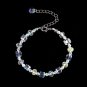 Transparent Square Crystal Bracelet Adjustable Bangle Women Party Jewelry Girl Model B8mm