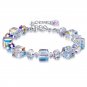 Transparent Square Crystal Bracelet Adjustable Bangle Women Party Jewelry Girl Model B8mm
