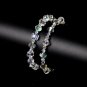 Transparent Square Crystal Bracelet Adjustable Bangle Women Party Jewelry Girl Model A8mm