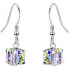 Transparent Square Crystal Bracelet Adjustable Bangle Women Party Jewelry Girl Model 8mm earring