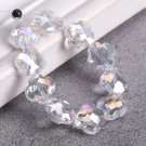 10pcs 12mm Flower Clover Shape Faceted Crystal Glass Loose Spacer Beads For Model Clear AB 10pcs 12mm Flower Clover Shape Faceted Crystal Glass Loose Spacer Beads For Model Clear AB