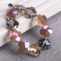 10pcs 12mm Flower Clover Shape Faceted Crystal Glass Loose Spacer Beads For Model Random Mixed