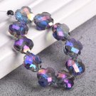 10pcs 12mm Flower Clover Shape Faceted Crystal Glass Loose Spacer Beads For Model Purple Colorized 10pcs 12mm Flower Clover Shape Faceted Crystal Glass Loose Spacer Beads For Model Purple Colorized