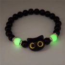 Matching Bracelets Couples Women Men Luminous Cute Cat Friendship Bracelete Model Yellow
