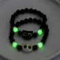 Matching Bracelets Couples Women Men Luminous Cute Cat Friendship Bracelete Model A5