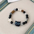 Matching Bracelets Couples Women Men Luminous Cute Cat Friendship Bracelete Model Non luminous7