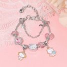 Cartoon Character Kuromi Melody Adjustable Size Handmade Bracelet Anime Model HelloKitty1