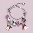 Cartoon Character Kuromi Melody Adjustable Size Handmade Bracelet Anime Model kuromi