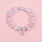 Cute Pink Unicorn Beaded Bracelet for Girls Friend Sweet Colorful Glass Hand Model Cat Cute Pink Unicorn Beaded Bracelet for Girls Friend Sweet Colorful Glass Hand Model Cat
