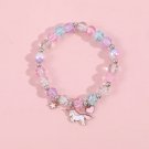 Cute Pink Unicorn Beaded Bracelet for Girls Friend Sweet Colorful Glass Hand Model UnicornA Cute Pink Unicorn Beaded Bracelet for Girls Friend Sweet Colorful Glass Hand Model UnicornA