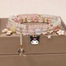 1PCS Kawaii Anime Sanrio Kuromi My Melody Bracelet Cinnamoroll Crystal Beads Model A21