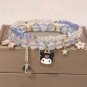 1PCS Kawaii Anime Sanrio Kuromi My Melody Bracelet Cinnamoroll Crystal Beads Model A23