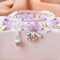 1PCS Kawaii Anime Sanrio Kuromi My Melody Bracelet Cinnamoroll Crystal Beads Model A27