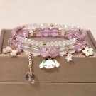 1PCS Kawaii Anime Sanrio Kuromi My Melody Bracelet Cinnamoroll Crystal Beads Model A30
