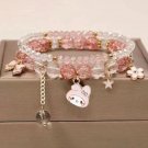 1PCS Kawaii Anime Sanrio Kuromi My Melody Bracelet Cinnamoroll Crystal Beads Model A8