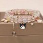 1PCS Kawaii Anime Sanrio Kuromi My Melody Bracelet Cinnamoroll Crystal Beads Model A8