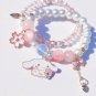 1PCS Kawaii Anime Sanrio Kuromi My Melody Bracelet Cinnamoroll Crystal Beads Model A9