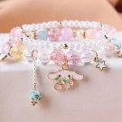 1PCS Kawaii Anime Sanrio Kuromi My Melody Bracelet Cinnamoroll Crystal Beads Model A11