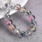 6mm 8mm 10mm Round Shape Coloful Plated Faceted Crystal Glass Loose Beads Model Purple