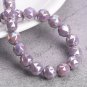 6mm 8mm 10mm Round Shape Coloful Plated Faceted Crystal Glass Loose Beads Model Orange