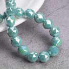 6mm 8mm 10mm Round Shape Coloful Plated Faceted Crystal Glass Loose Beads Model Opaque Cyan 6mm 8mm 10mm Round Shape Coloful Plated Faceted Crystal Glass Loose Beads Model Opaque Cyan