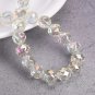 6mm 8mm 10mm Round Shape Coloful Plated Faceted Crystal Glass Loose Beads Model Opaque Deep Gray