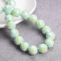 6mm 8mm 10mm Round Shape Coloful Plated Faceted Crystal Glass Loose Beads Model Purple Colorized