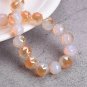 6mm 8mm 10mm Round Shape Coloful Plated Faceted Crystal Glass Loose Beads Model Purple Colorized