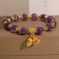 Imitation natural amethyst handmade bracelet | Feminine style | Cold and Model flower