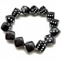 Colorful Acrylic Dice Beads Stretch Bracelets Funny Game Lucky Dice Bracelets Model Black 1