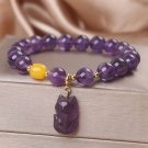 8mm Fashion Purple Crystal Bracelets Women's Sweet Romantic Vintage Lily Model Purplefox