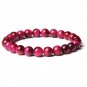 New Fashion Real Natural Tiger Eye Stone Bracelet 8mm Round Polished Stone Model 10