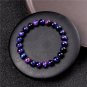 New Fashion Real Natural Tiger Eye Stone Bracelet 8mm Round Polished Stone Model 12